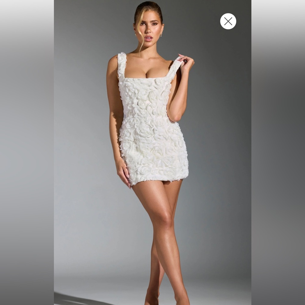 Oh Polly Posy / White Mini / Short Dress / Bridal